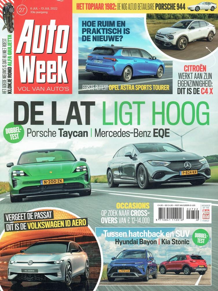 Autoweek 2022 nr. 27 (oa. Mercedes EQE 350 & Porsche Taycan), Verzenden, Gelezen, Algemeen