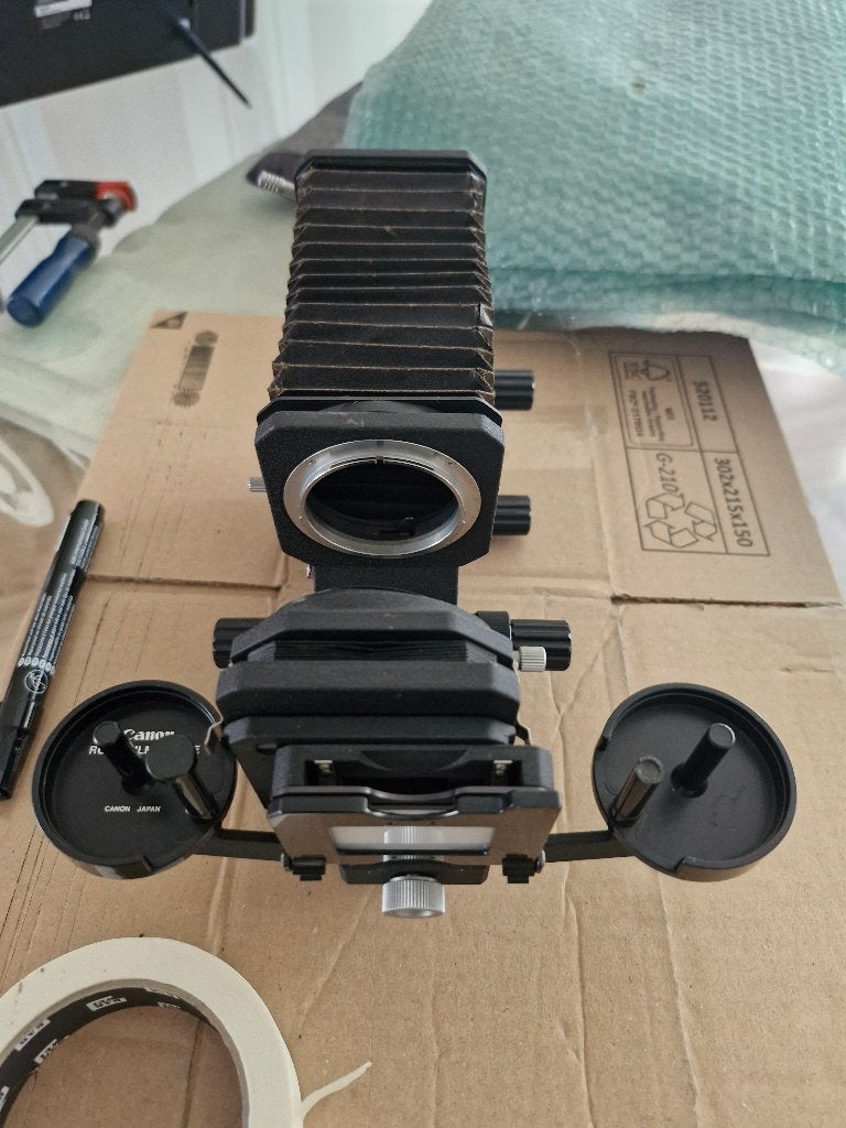 Canon Bellows (balgapparaat) voor Canon FD, macro / close-up, Ophalen of Verzenden, Gebruikt, Canon, Macrolens