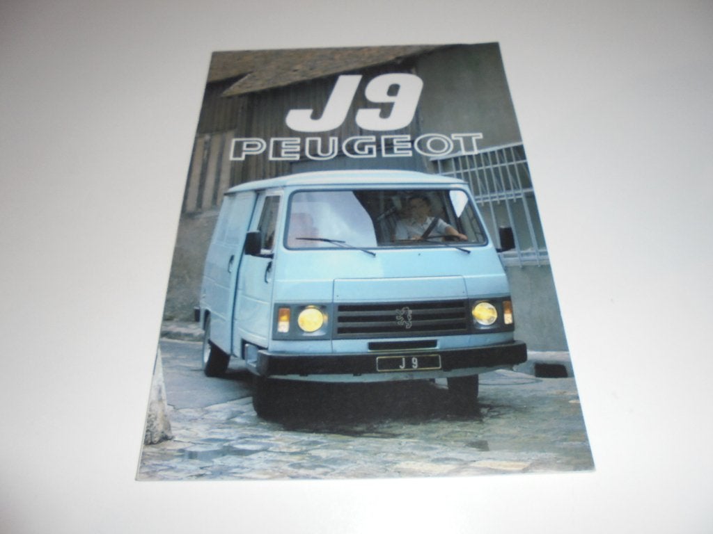 brochure Peugeot J9  1981, Ophalen of Verzenden, Zo goed als nieuw, Peugeot