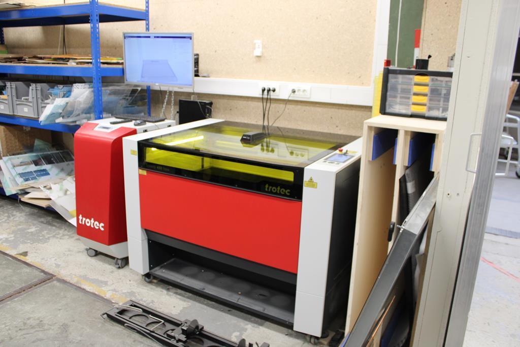 Lasersnijmachine TROTEC Speedy 400 in faillissementsveiling, Ophalen
