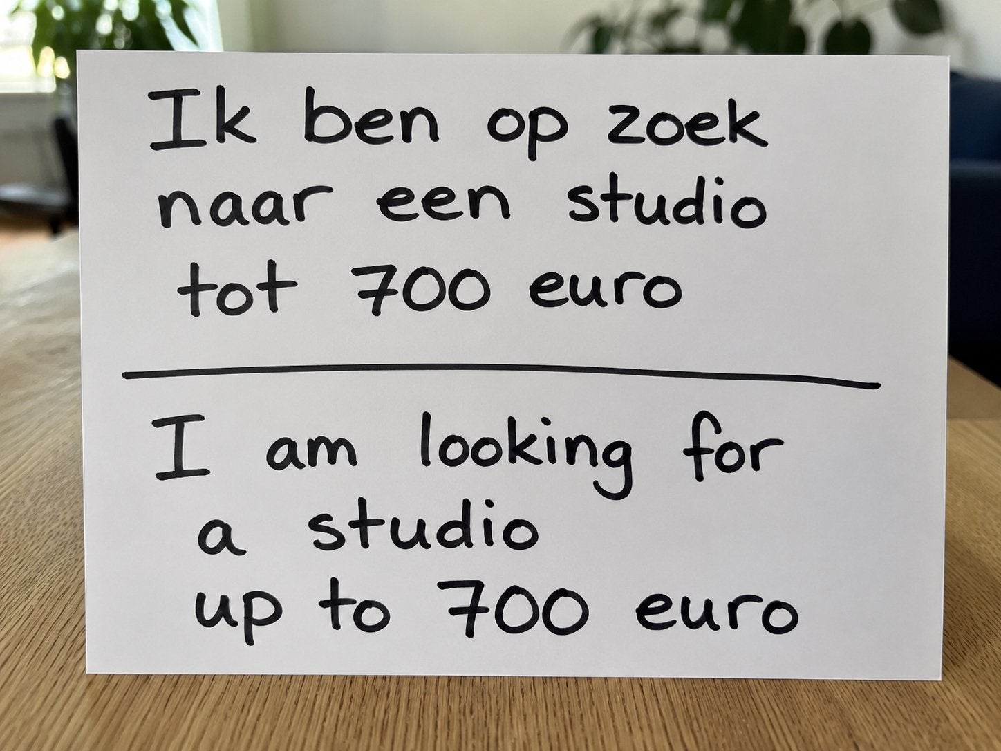 Studio gezocht