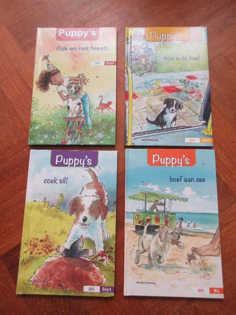 4 x boeken Puppy's Avi Start, Boeken, Ophalen of Verzenden, Gelezen, Fictie algemeen