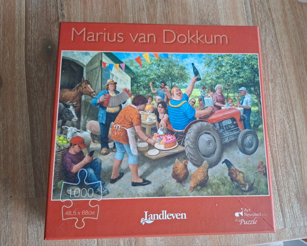 Marius van Dokkum legpuzzel, Hobby en Vrije tijd, Ophalen of Verzenden, 500 t/m 1500 stukjes, Zo goed als nieuw