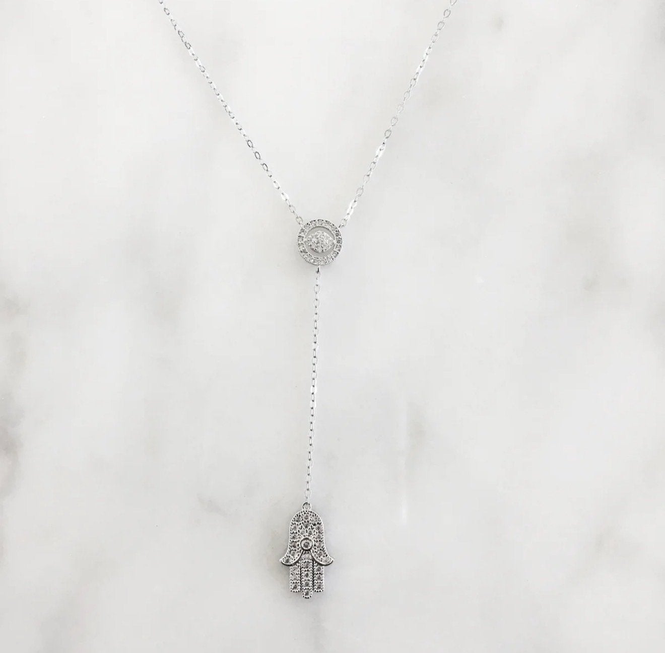 Hand van Fatima - 925 Zilveren Ketting, Ophalen of Verzenden, Nieuw, Zilver, Met hanger