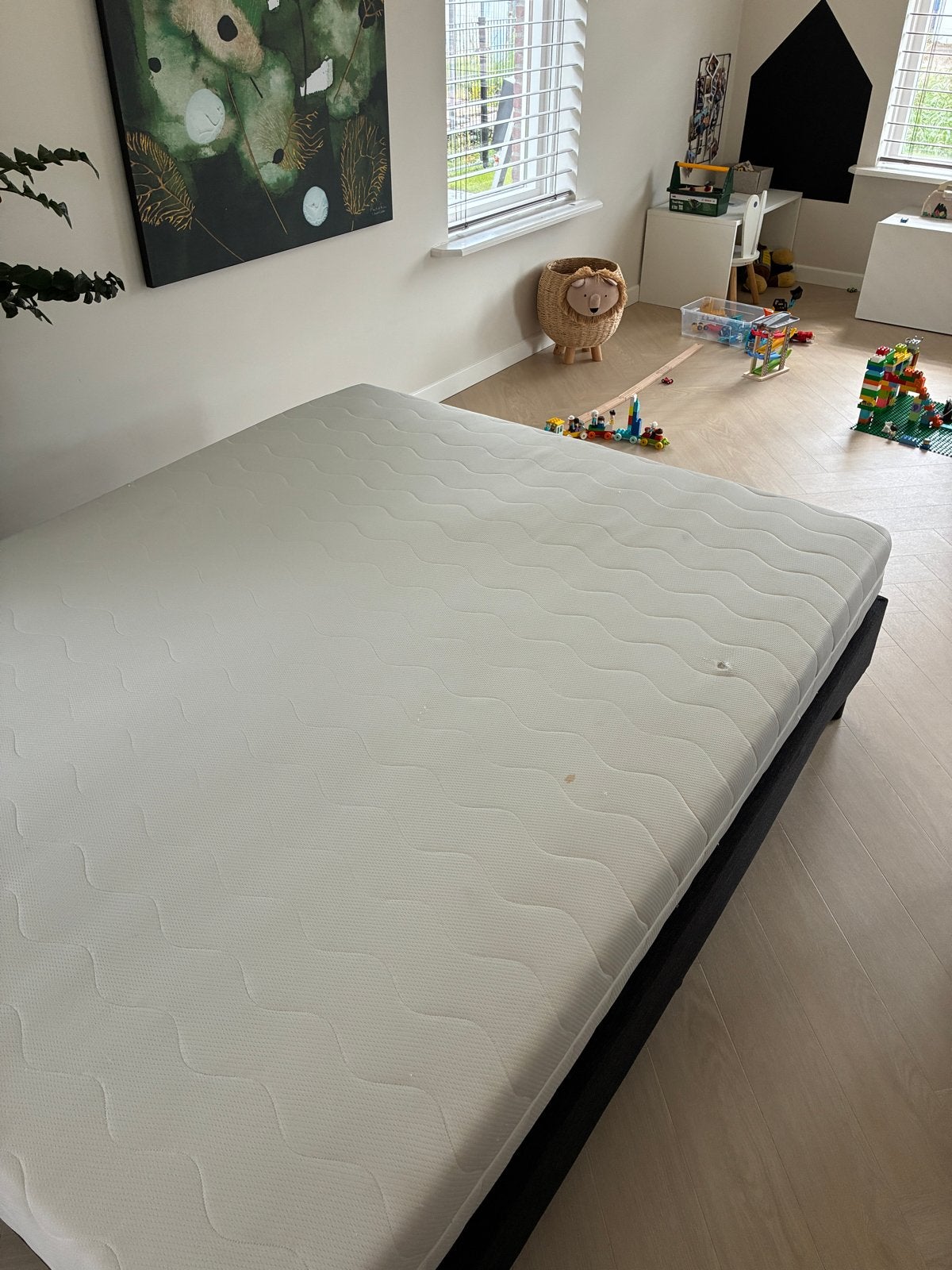 Boxspring 160x200x56 - Comfortabel en Ruim, Huis en Inrichting, Ophalen, Gebruikt, Tweepersoons, 200 cm