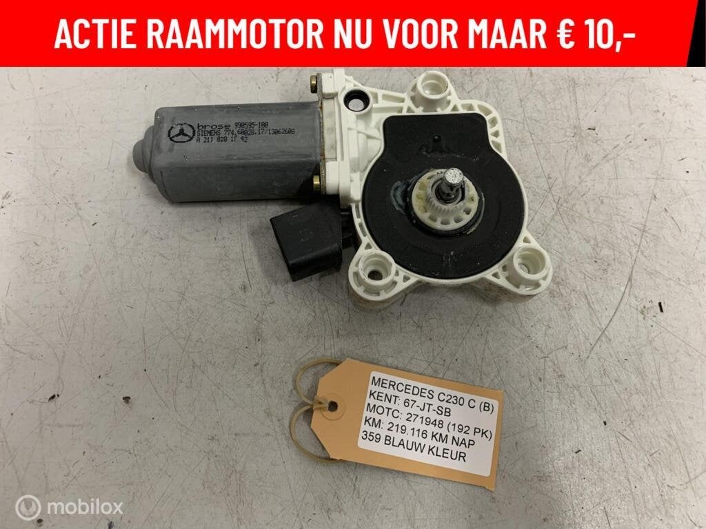 Raammotor rechtsvoor Mercedes C-klasse W203 ('00-'07), Gebruikt, Mercedes-Benz, Ophalen of Verzenden, Mercedes-Benz
