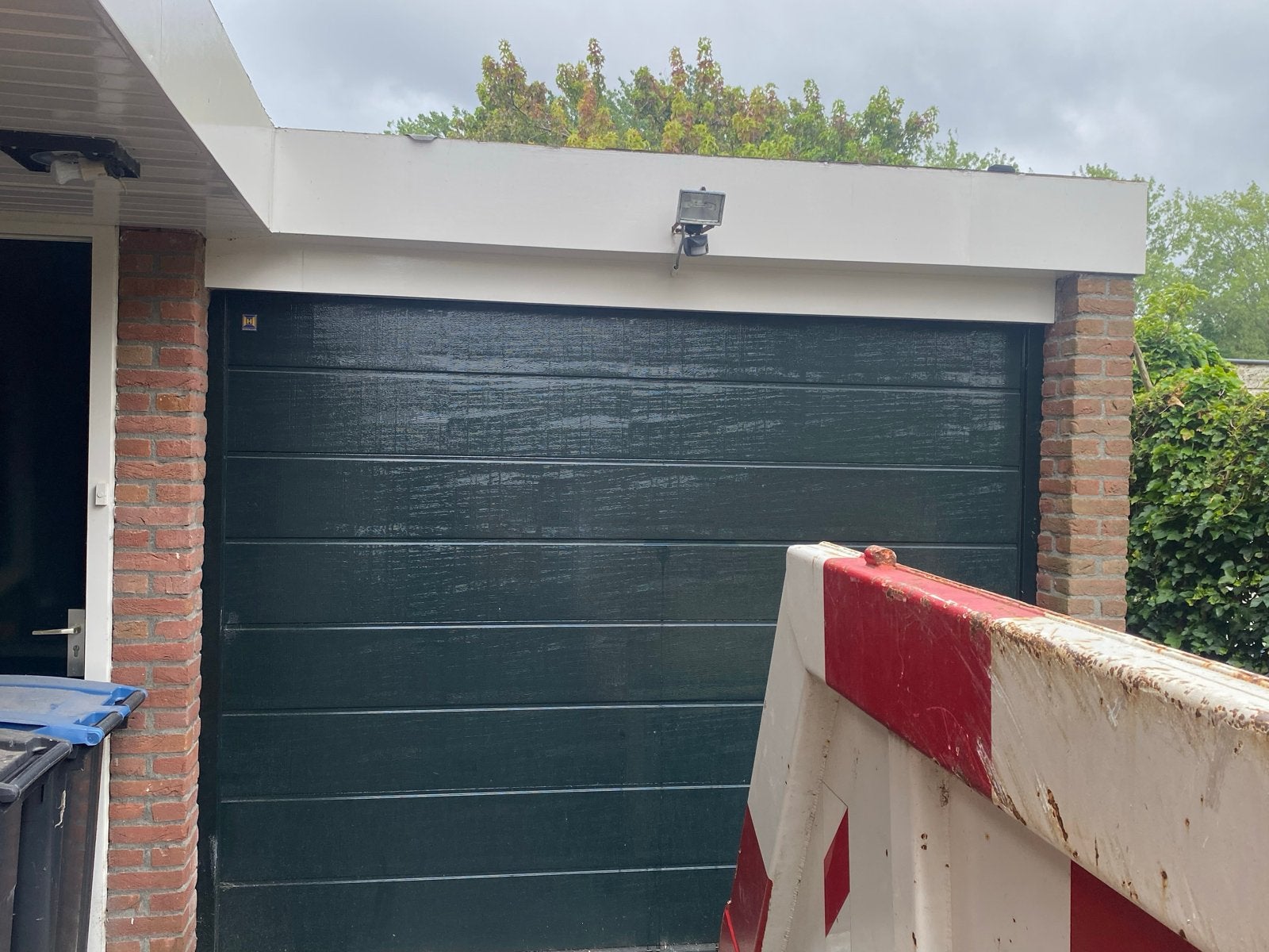 Hörmann Garagedeur - Donkergroen, Gebruikt, Gebruikt, Garagedeur, Ophalen of Verzenden, Metaal