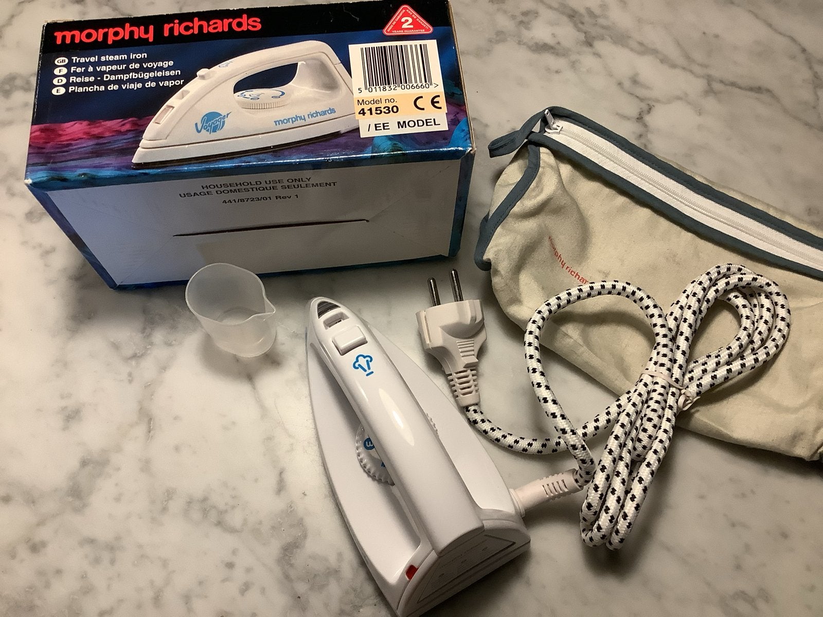 Morphy Richards Reis Stoomstrijkijzer - Nieuw in doos, Ophalen, Nieuw, Strijkijzer met snoer