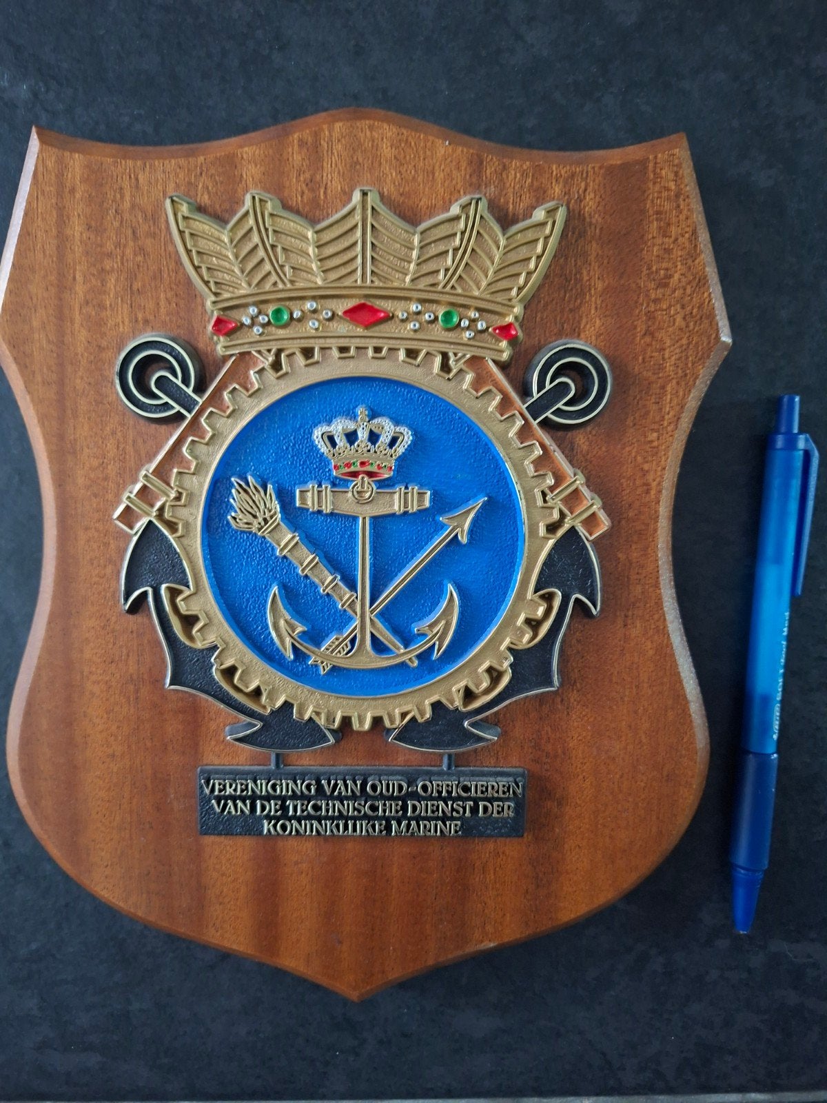 Wapenschild Vereniging van Oud-Officieren Technische Dienst, Ophalen of Verzenden, Gebruikt