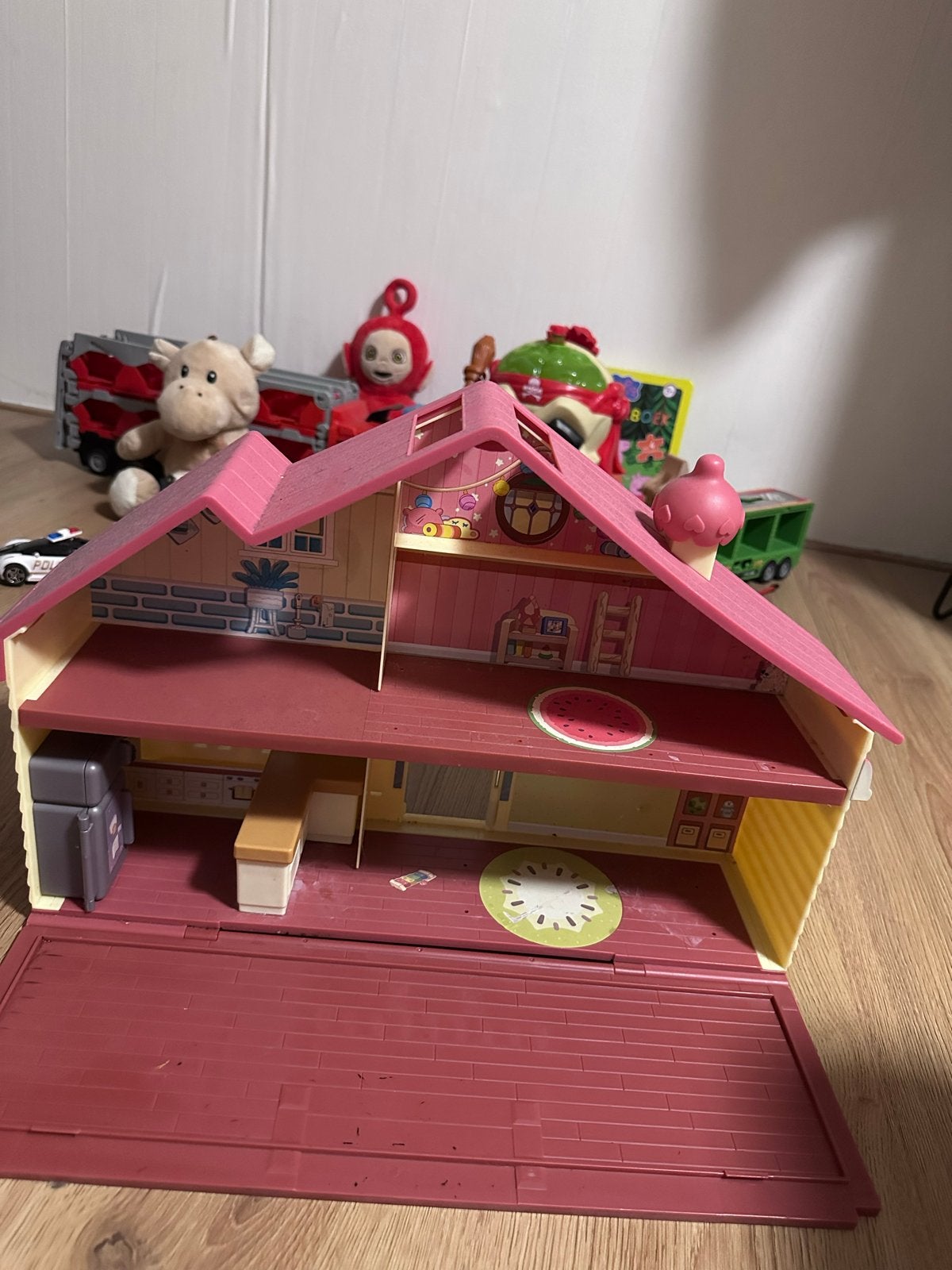 Grote speelgoedset: poppenhuis, auto's, dieren en meer!, Ophalen, Gebruikt, Jongen of Meisje