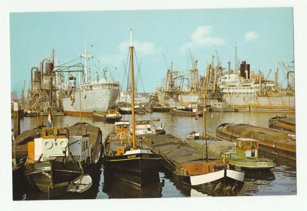 Rotterdam - De Maashaven is een typische graanhaven,, Ophalen of Verzenden, 1960 tot 1980, Ongelopen, Zuid-Holland