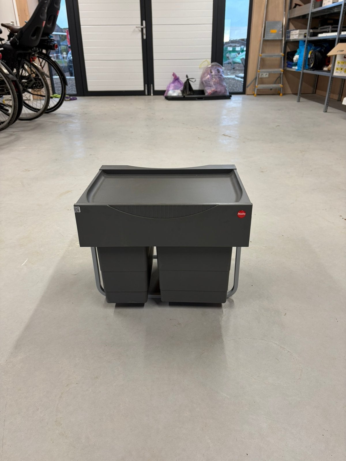 Hailo Tandem S afvalsysteem grijs 29 liter (12 + 8.5 + 8.5), Kunststof, Ophalen of Verzenden, 5 – 50, 20 tot 30 liter