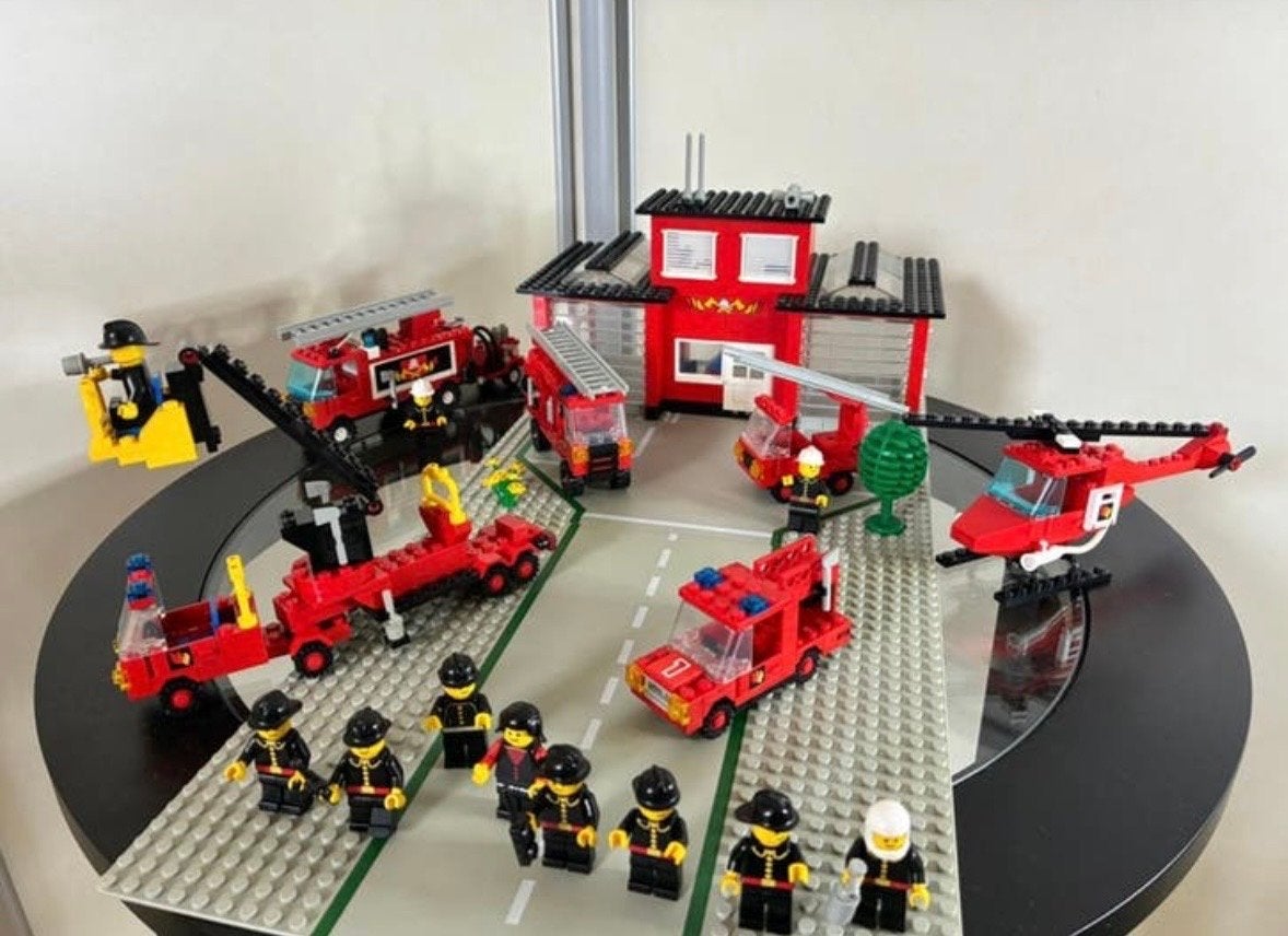 Vintage LEGO Legoland Brandweer Collectie met instructies, Ophalen of Verzenden, Gebruikt