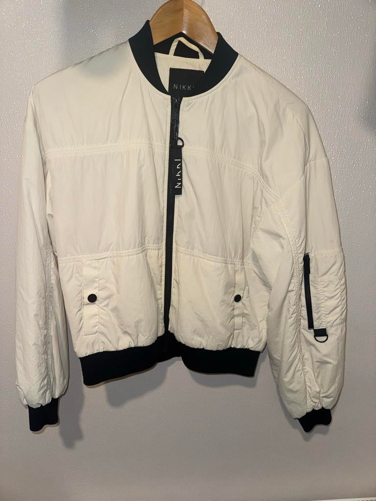 Nikkie bomberjack, Ophalen of Verzenden, Gedragen, Maat 34 (XS) of kleiner, Wit