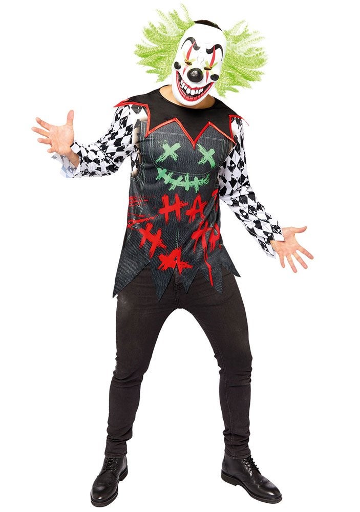 Horror Clown Kostuum Maat 56, Ophalen of Verzenden, Nieuw, Maat 56/58 (XL)