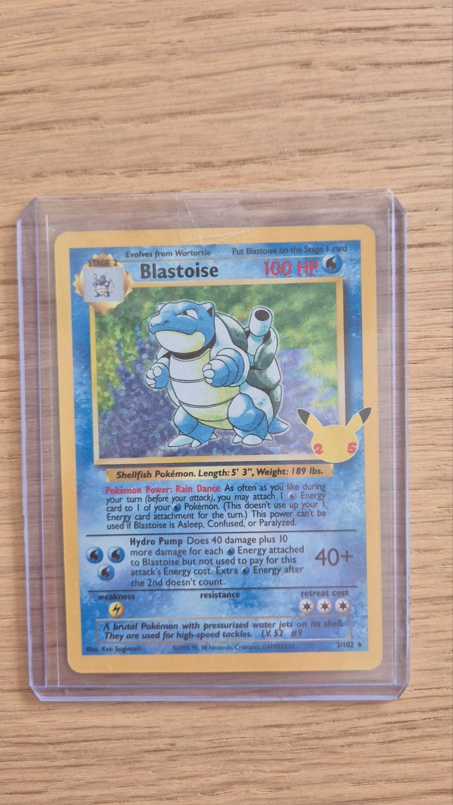 Blastoise celebrations, Ophalen, Zo goed als nieuw