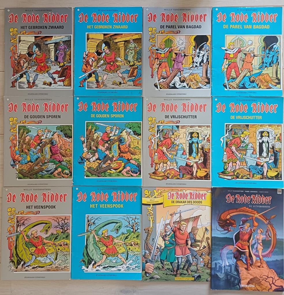 Complete De Rode Ridder stripboeken collectie, 227 nummers, Meerdere stripboeken, Ophalen, Gelezen, Willy Vandersteen