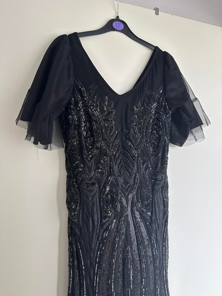 black dress with spangle, Ophalen of Verzenden, Zo goed als nieuw, Zwart, Jurk