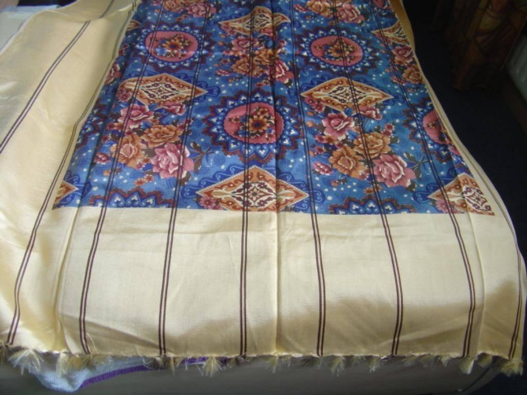 Mooie gekleurde bed sprei met patroon uit India, Ophalen of Verzenden, Zo goed als nieuw, Overige maten, Overige typen