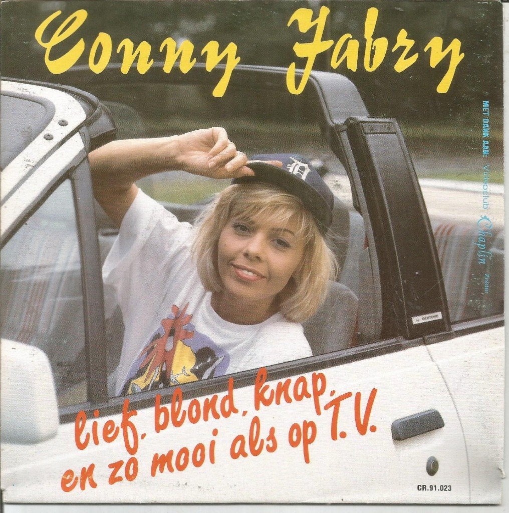 Conny Fabry – Lief, Blond, Knap En Zo Mooi Als Op TV (1991), Fotohoes, 7 inch, Ophalen of Verzenden, Zo goed als nieuw