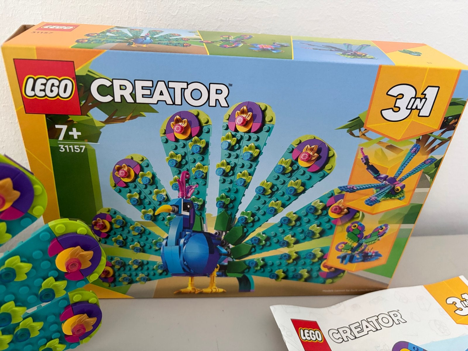 LEGO Creator Pauw 31157 - 3-in-1 set, Lego, Ophalen of Verzenden, Zo goed als nieuw, Compleet