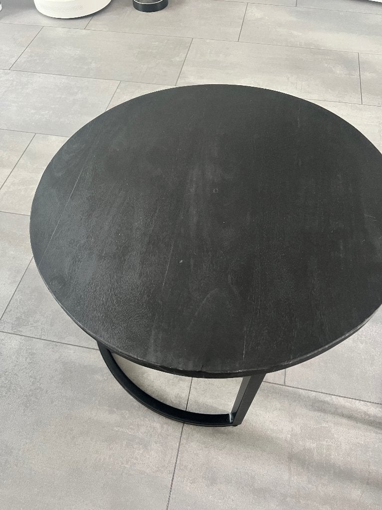 Salontafel set van 3 zwart - Goossens, Ophalen, Gebruikt, 50 tot 100 cm, Rond
