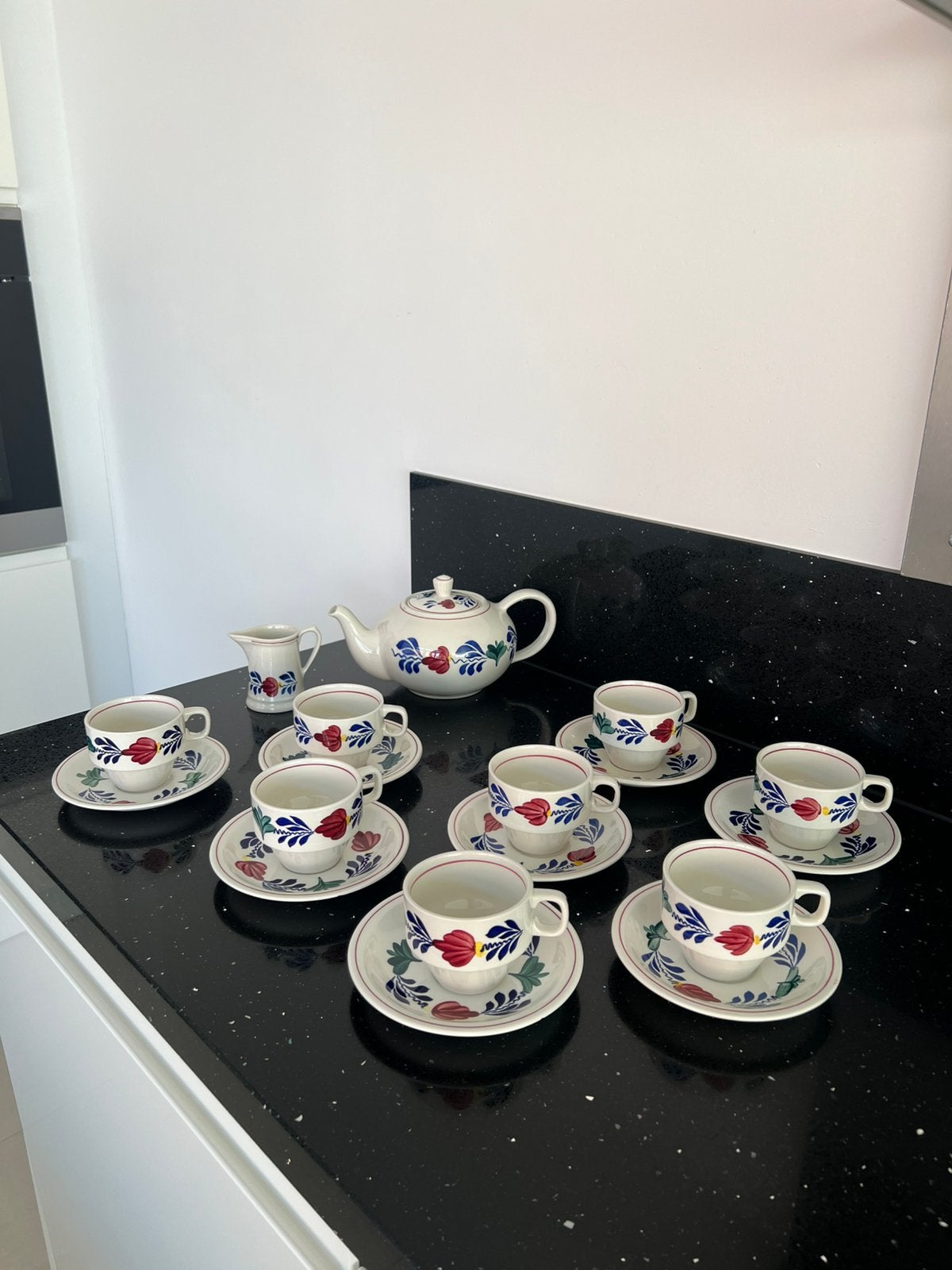 Boerenbont Serviesset, Antiek en Kunst, Antiek | Servies compleet, Ophalen of Verzenden
