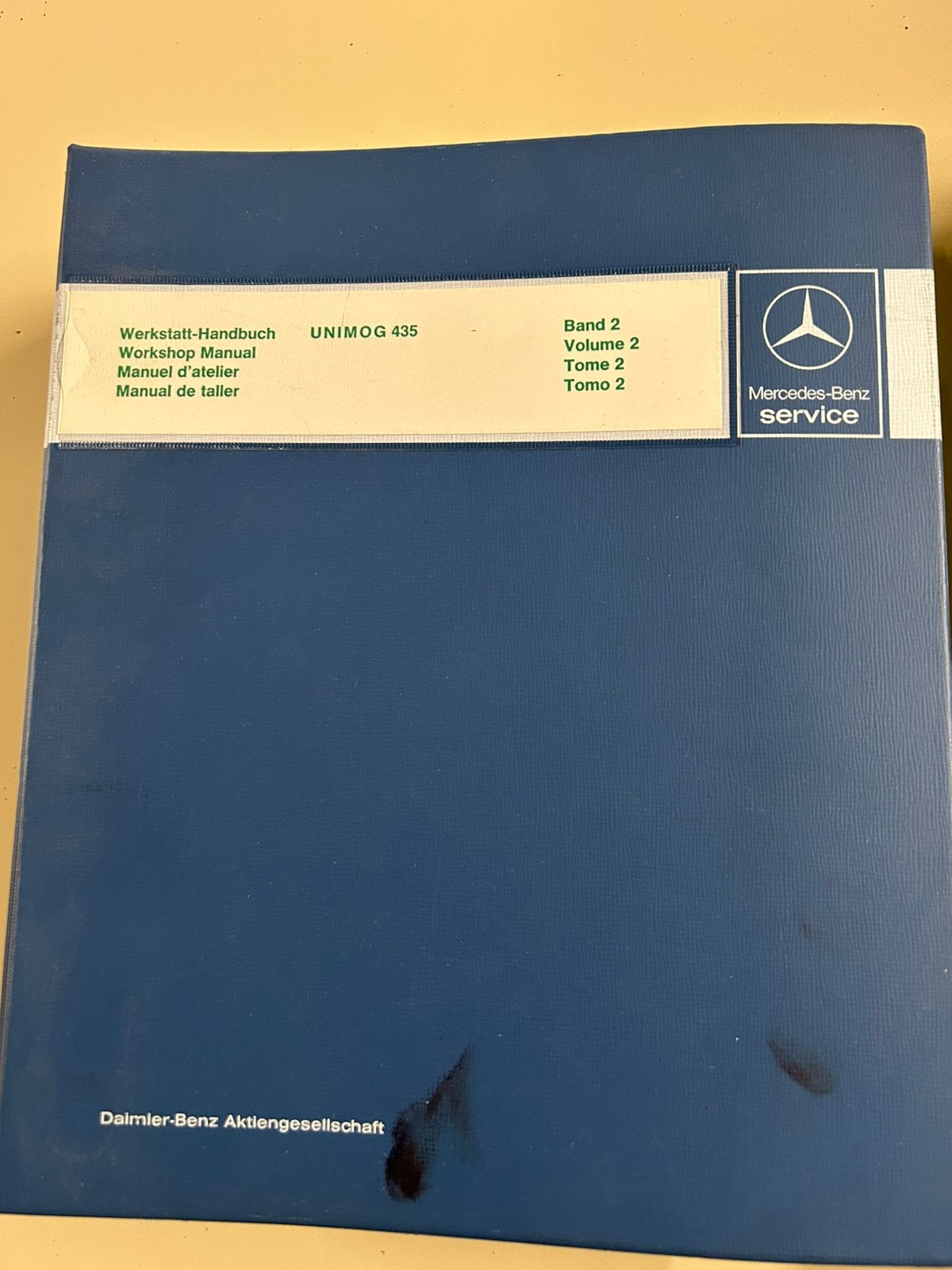 Werkplaatshandboeken mercedes unimog 435, Ophalen of Verzenden