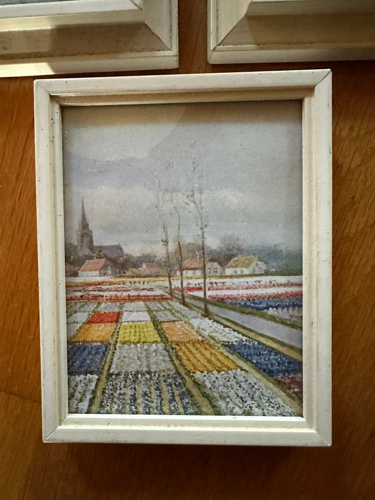3 schilderijtjes holland., Minder dan 50 cm, Gebruikt, Ophalen of Verzenden, Schilderij