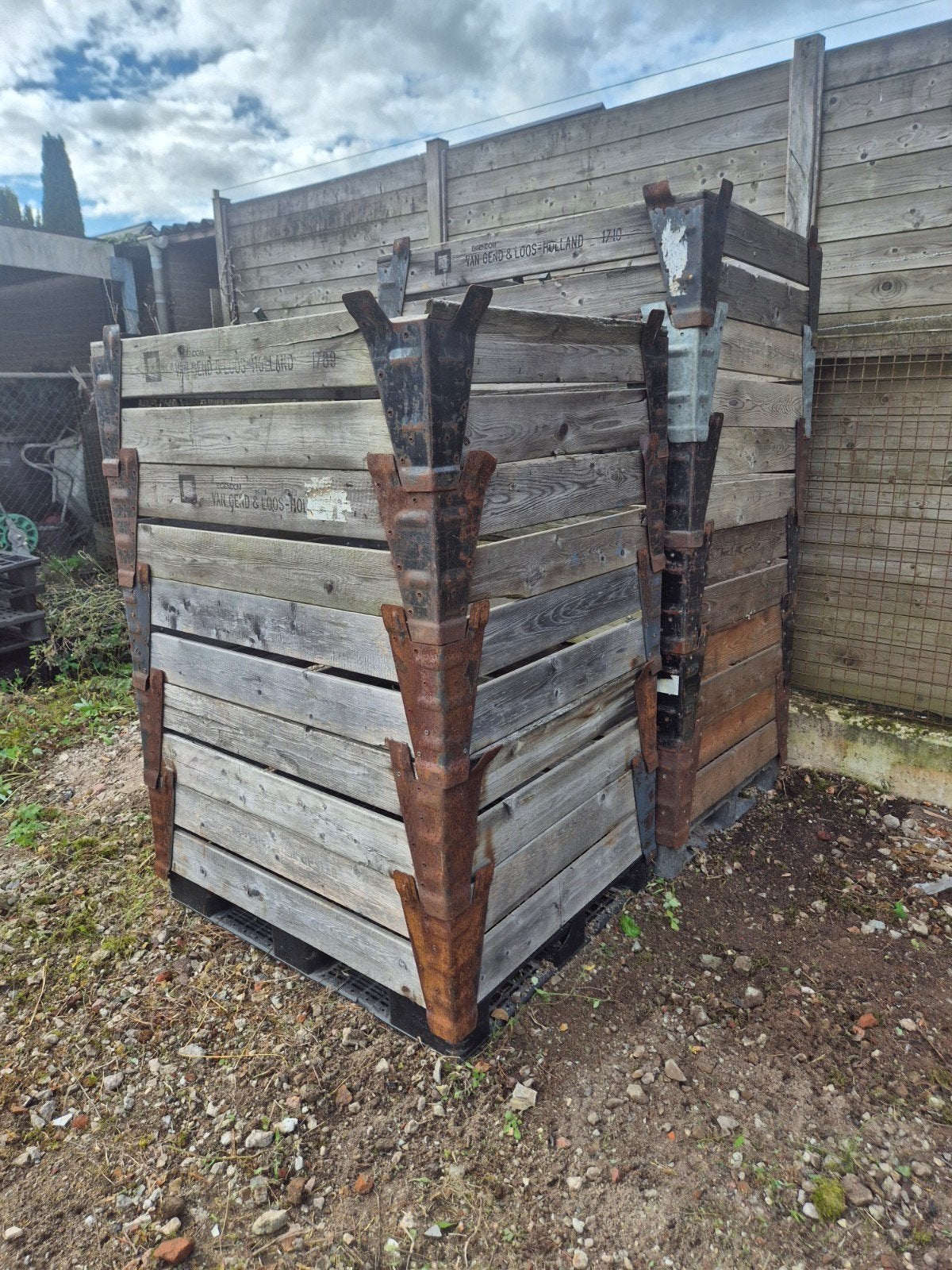 Stevige Palletranden 100x120cm - Ook voor Moestuin, Ophalen of Verzenden