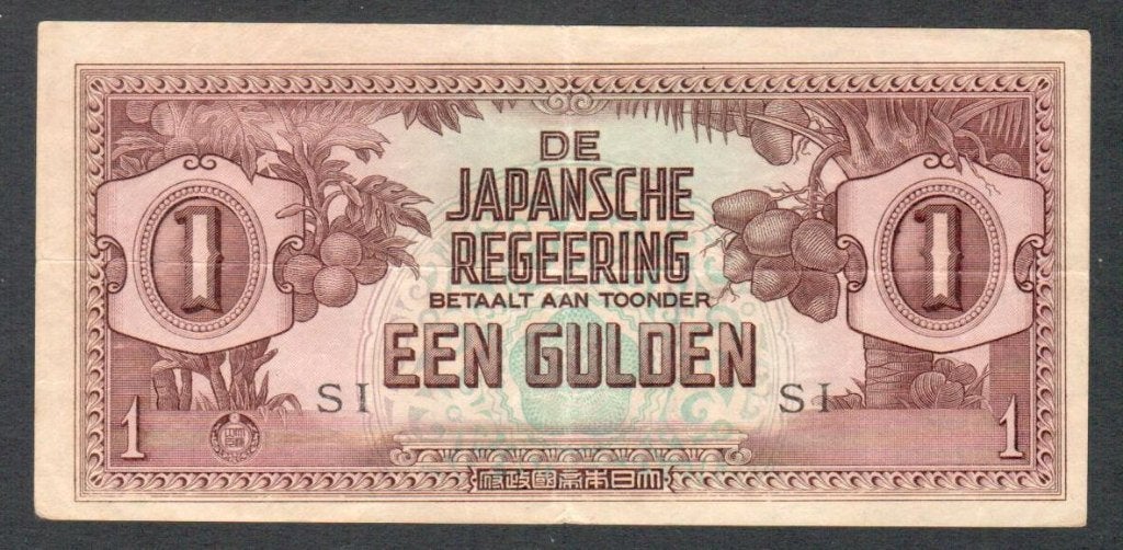Bankbiljet - Nederlands Indië 1 Gulden 1942., Ophalen of Verzenden, 1 gulden, Los biljet