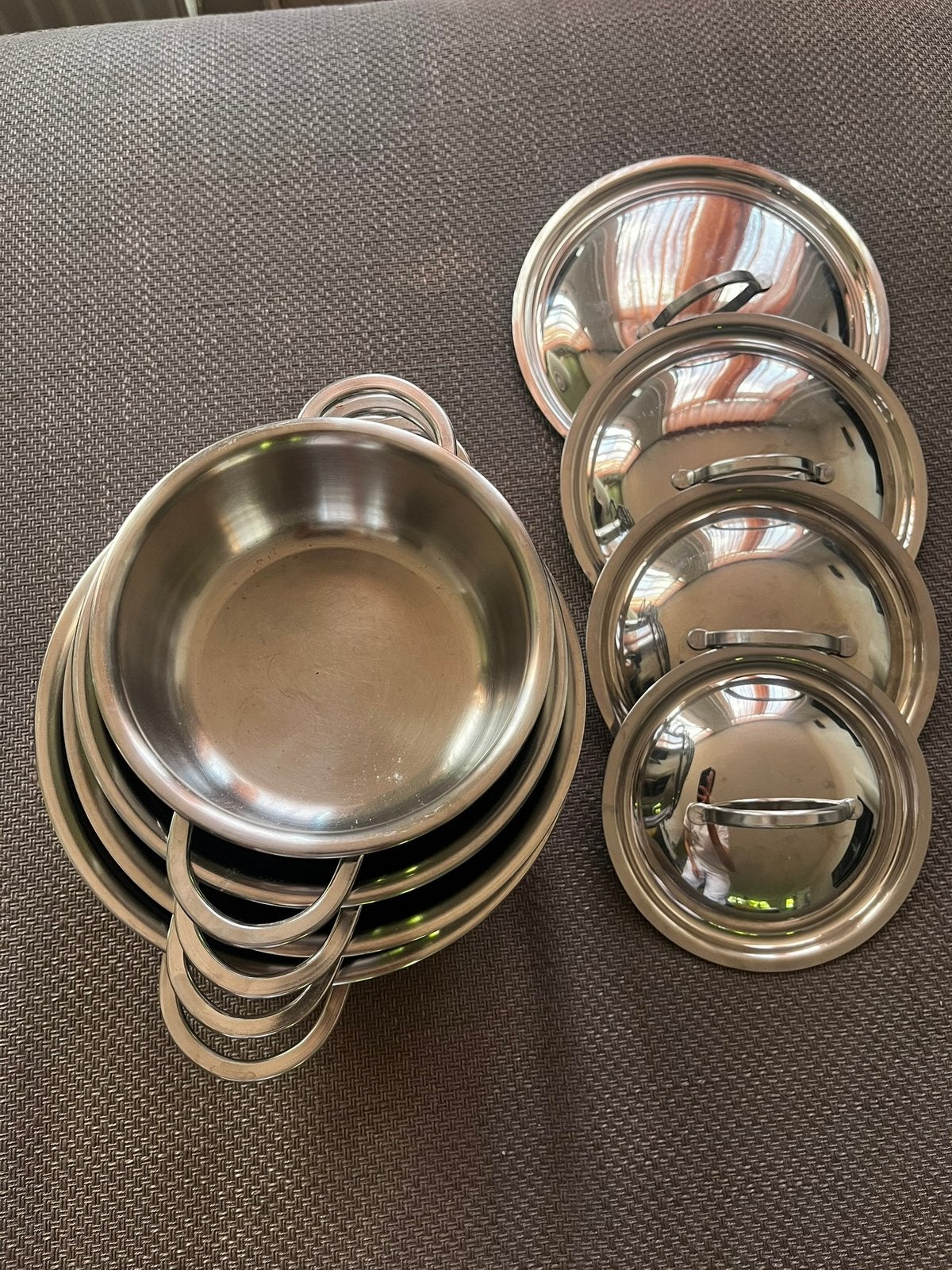 Crystal Spring pannen set (4st), Ophalen of Verzenden, Zo goed als nieuw