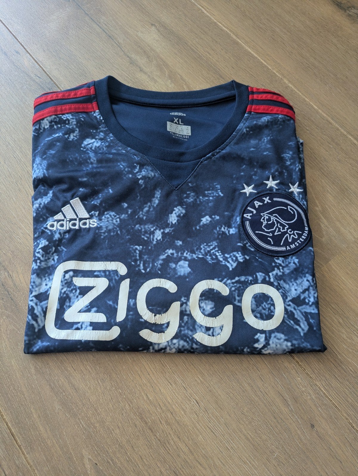Ajax Uitshirt, Maat 56/58 (XL), Voetbal, Gedragen, Verzenden