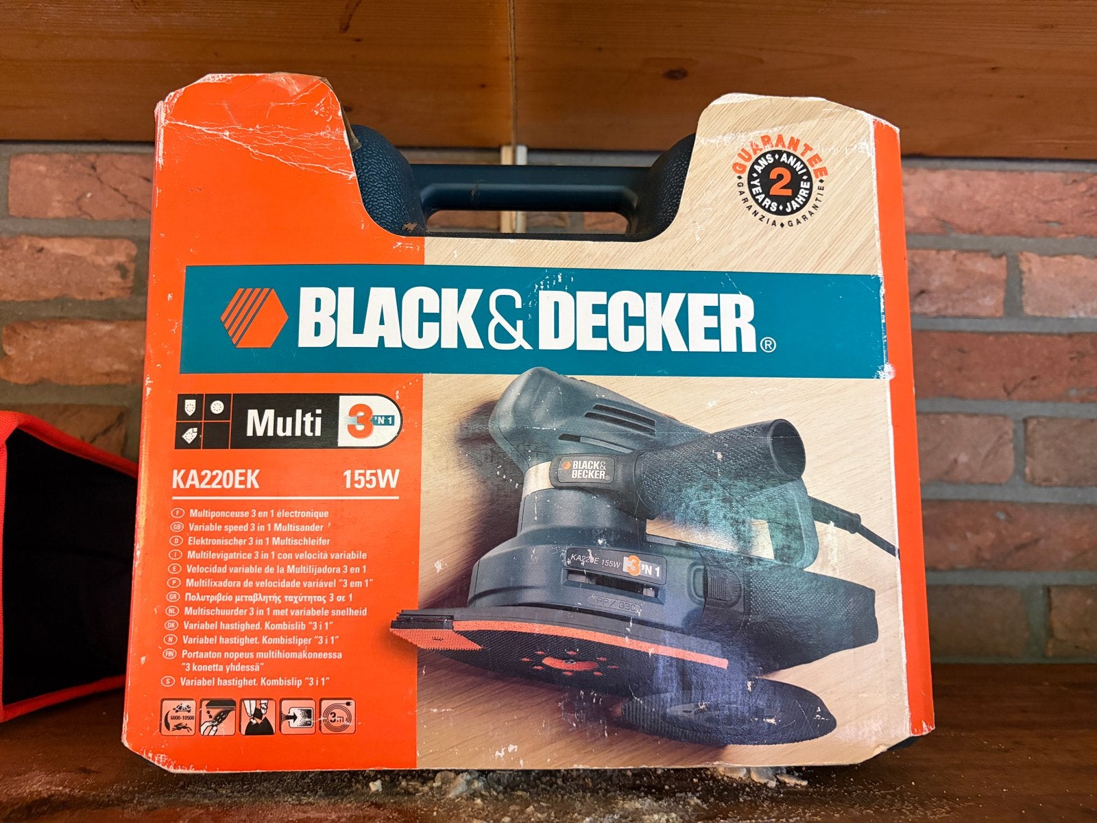 Black & Decker Multi 3-in-1 Schuurmachine KA220EK 155W, Ophalen, Gebruikt, Q, Overige typen
