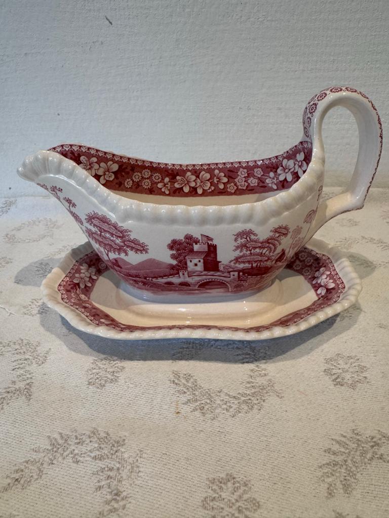 Spode Sauskom - Tower Design - Helemaal Gaaf rood, Ophalen