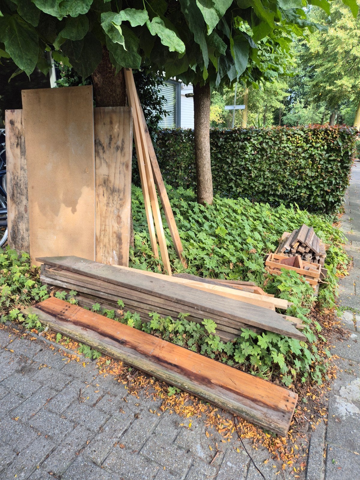 Oud hout, Tuin en Terras, Palen, Balken en Planken, Ophalen