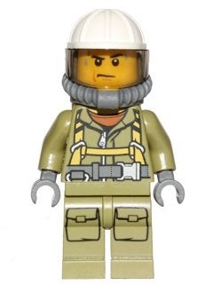 LEGO City cty0682 Volcano Explorer - Male Worker, Suit with, Lego, Ophalen of Verzenden, Minifiguur, City