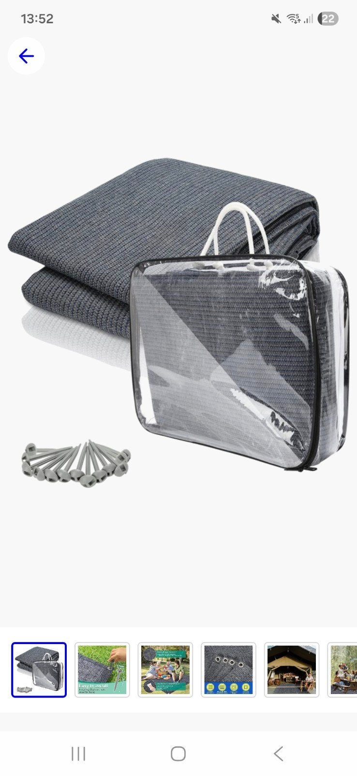 Multifunctionele HDPE Campingmat - 300x600cm, Ophalen, Nieuw