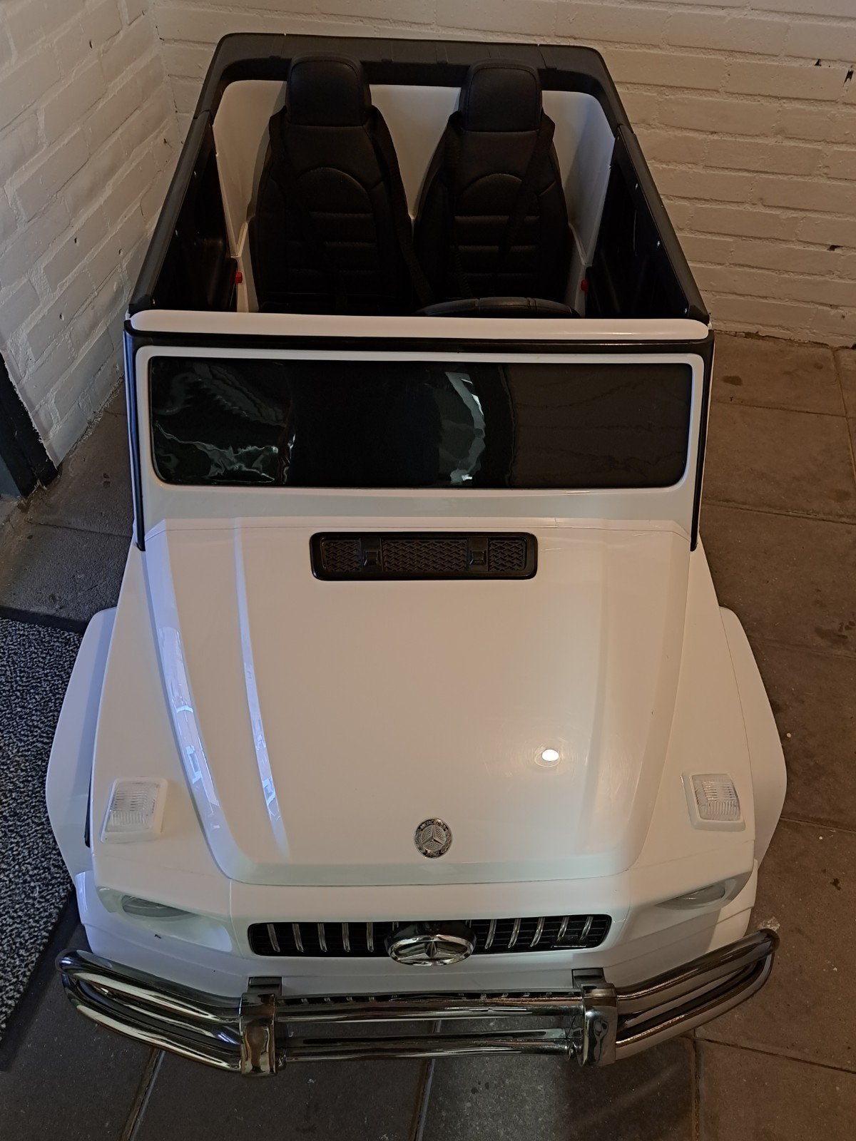 Mercedes G63 AMG Kinderauto Elektrisch Wit, Ophalen, Gebruikt