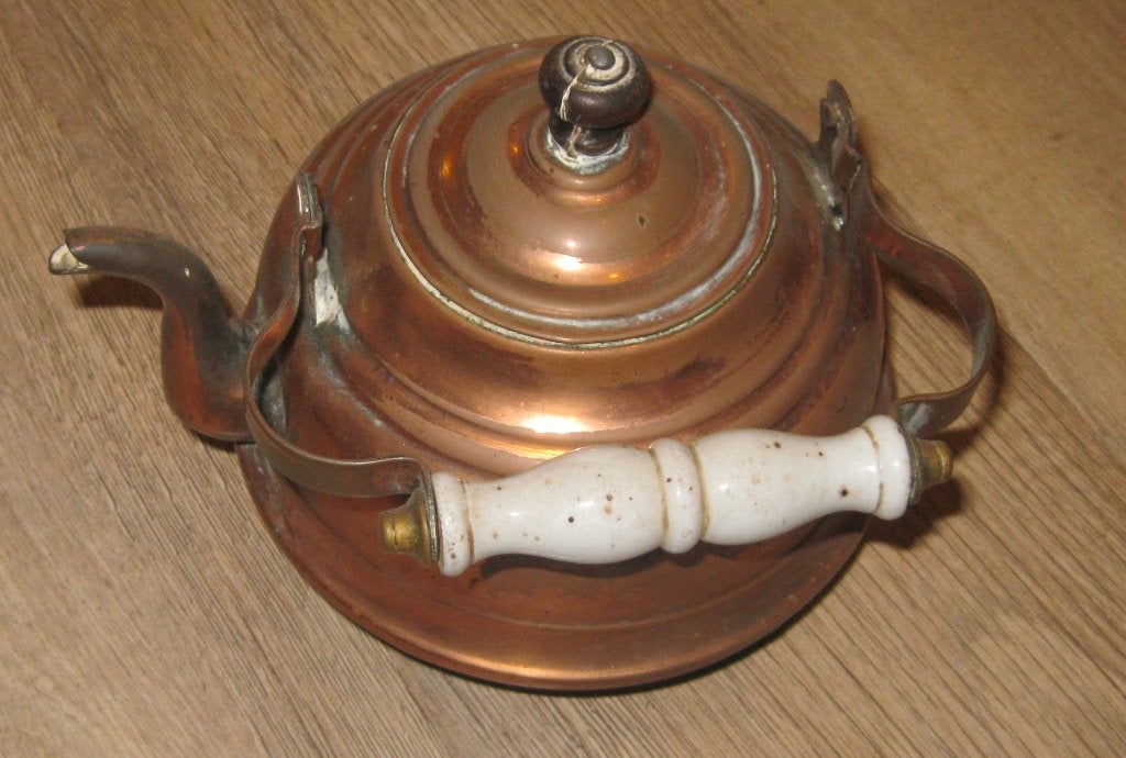 Ouderwetse koperen ketel, Ophalen of Verzenden, Koper