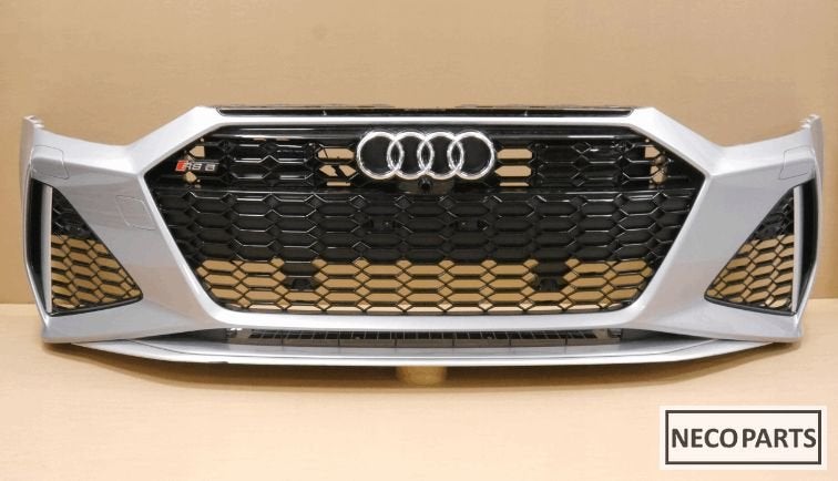 AUDI RS6 C8 BUMPER ORIGINEEL 6xPDC KLEUR LZ7G, Auto-onderdelen, Carrosserie en Plaatwerk, Bumper, Audi, Voor, Gebruikt, Ophalen of Verzenden