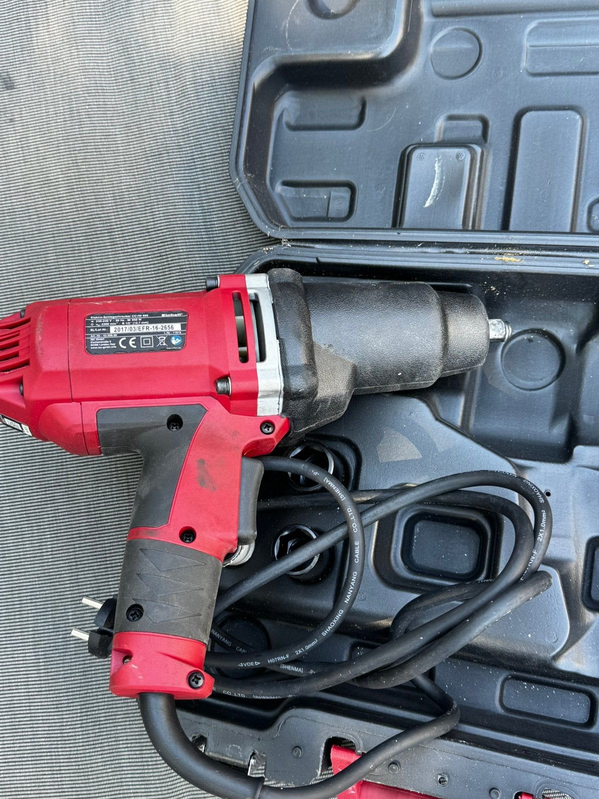 Einhell slagmoersleutel 220 volt, Doe-het-zelf en Verbouw, Gereedschap | Boormachines, Ophalen of Verzenden, Zo goed als nieuw