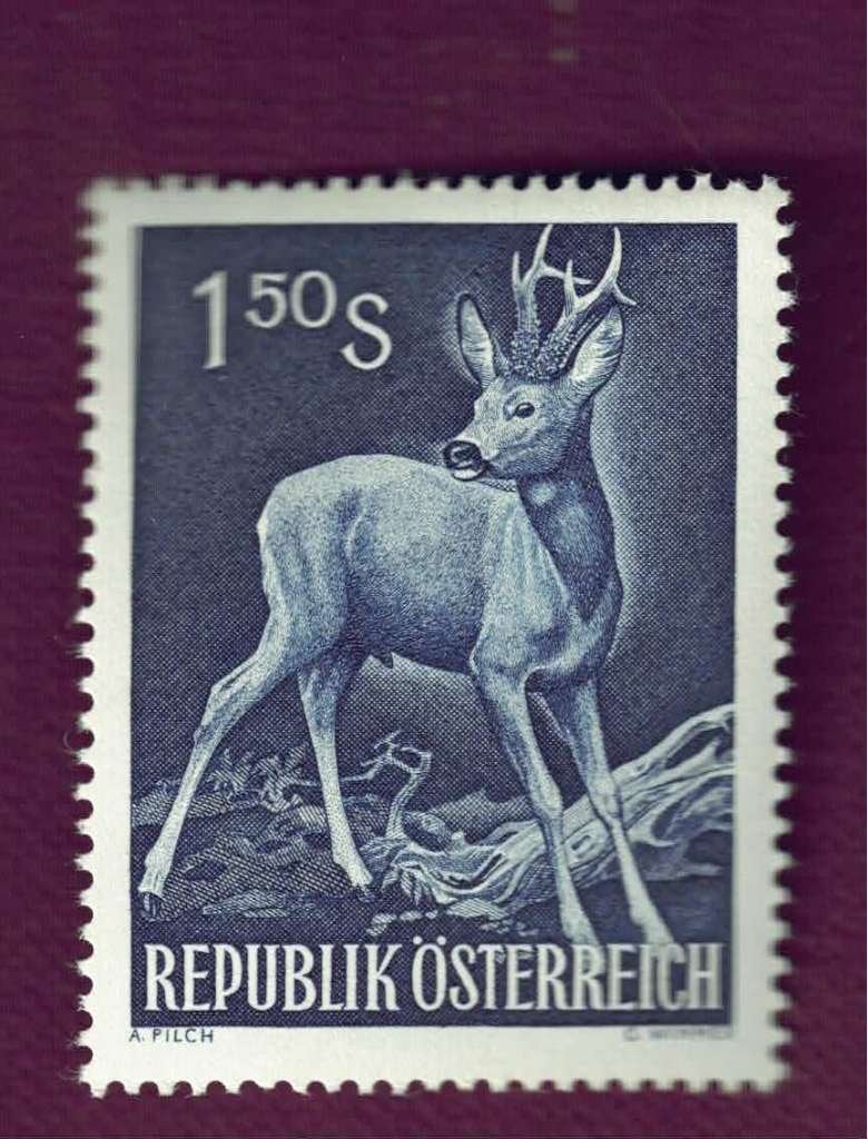 Fauna - Dieren - Hert - Oostenrijk - cat.nr. 1063 - postfris, Ophalen of Verzenden, Postfris, Dier of Natuur