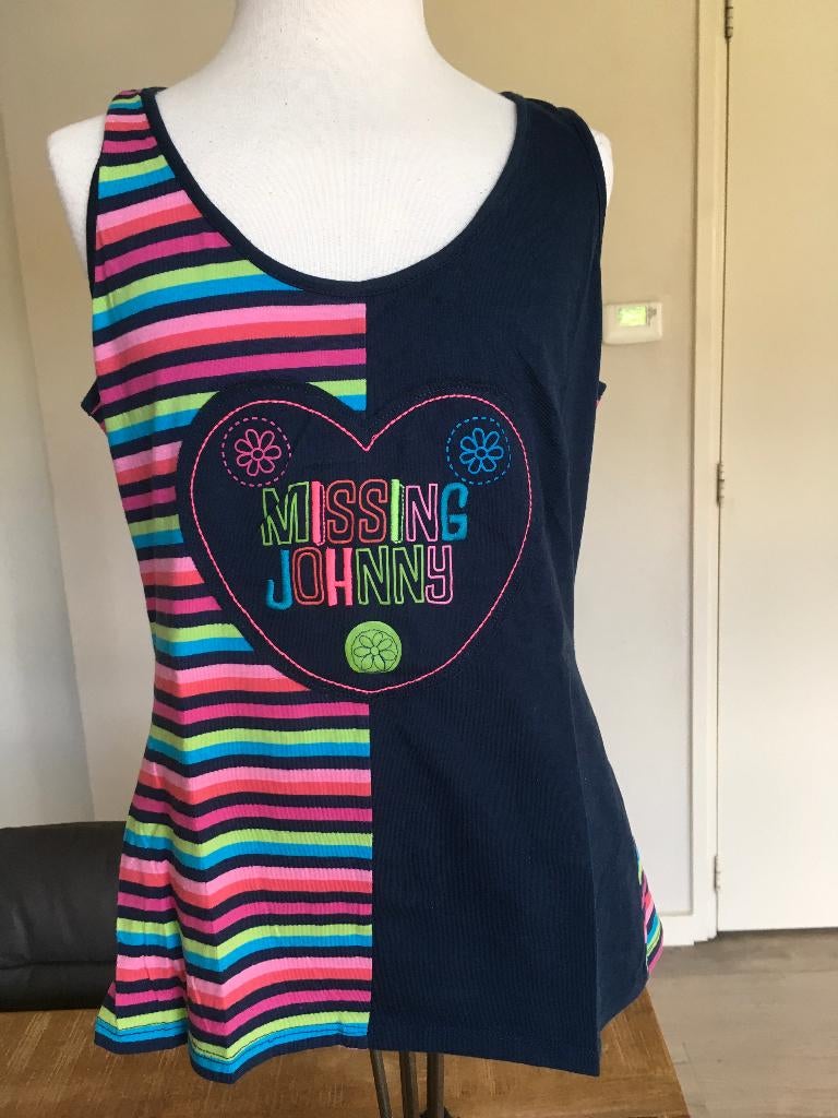 MISSING JOHNNY top / shirt NIEUW maat L (40 / 42) D25, Kleding | Dames, Maat 38/40 (M), Overige kleuren, Ophalen of Verzenden
