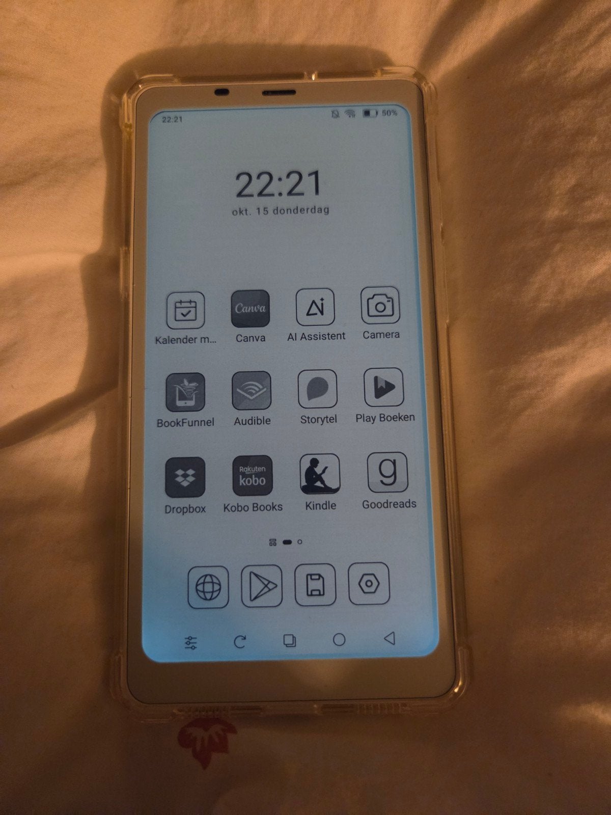 Boox Palma, Ophalen of Verzenden, Zo goed als nieuw, Wit, Android OS