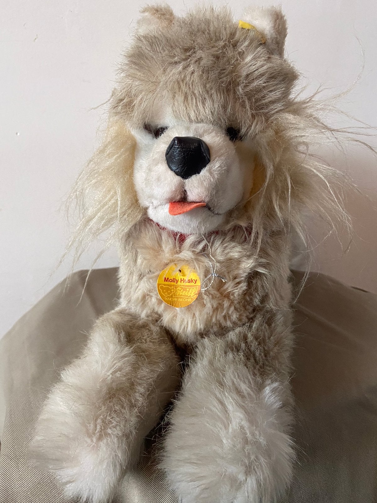 Steiff hond Molly Husky, 0340/35, 35cm, Ophalen of Verzenden, Zo goed als nieuw, Overige typen, Steiff
