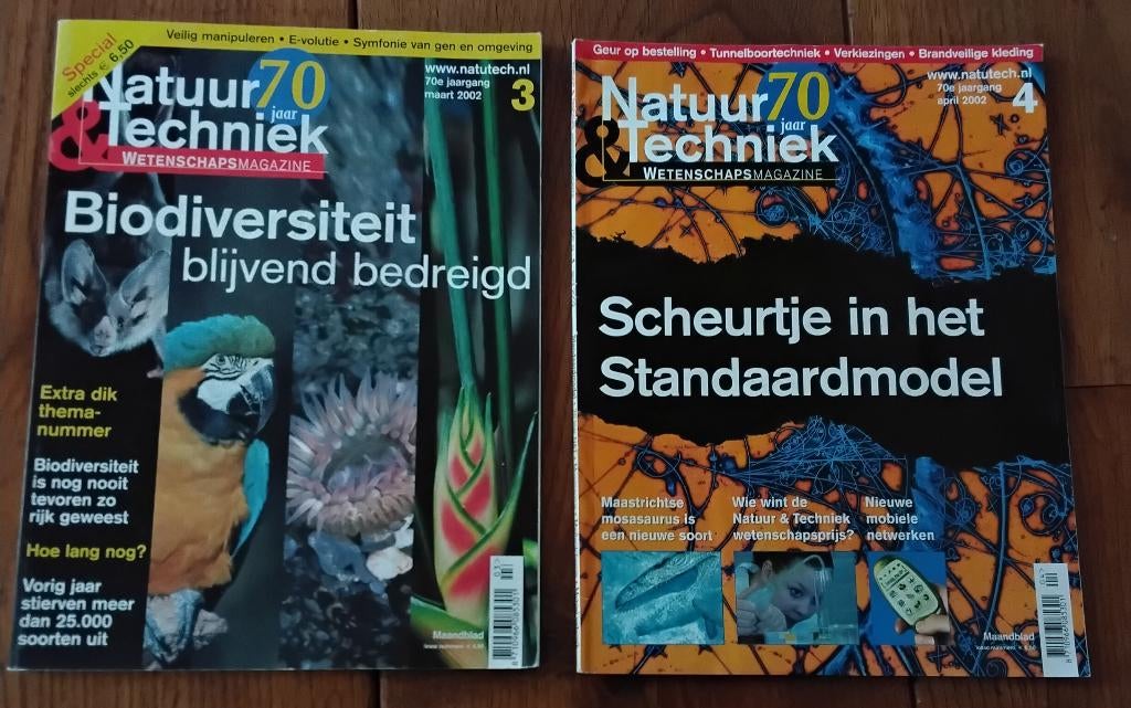 2x tijdschrift natuur & techniek / natuur en techniek, Boeken, Wetenschap, Ophalen of Verzenden, Gelezen, Natuurwetenschap