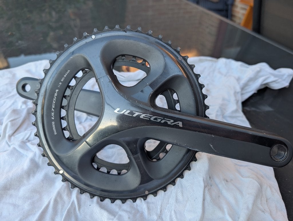 Shimano Ultegra 6800 11 speed crankstel 172.5mm 50/34, Fietsen en Brommers, Gravelbike, Aluminium, Shimano, Ophalen