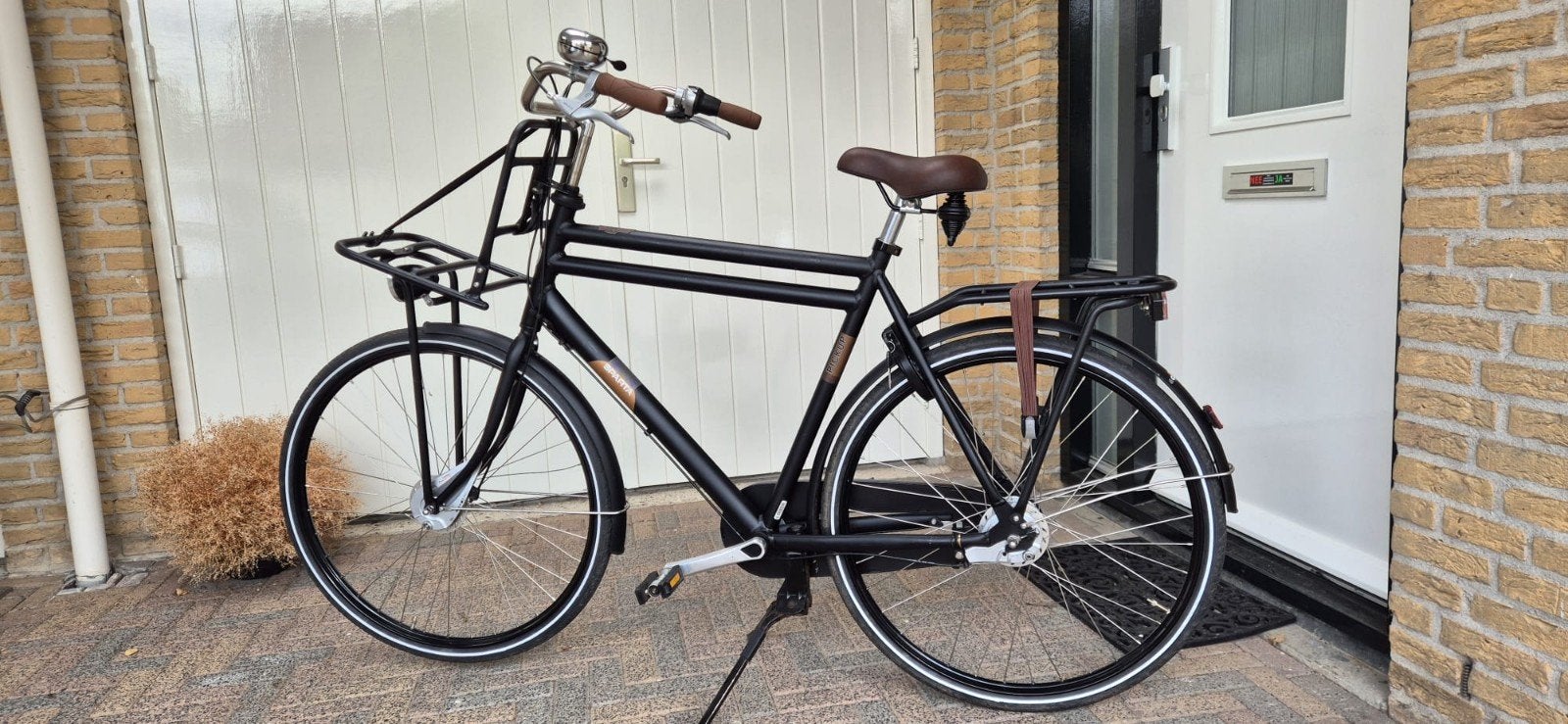 Sparta Pick-Up Heren transportfiets Matzwart, Ophalen, Sparta, Versnellingen, Zo goed als nieuw