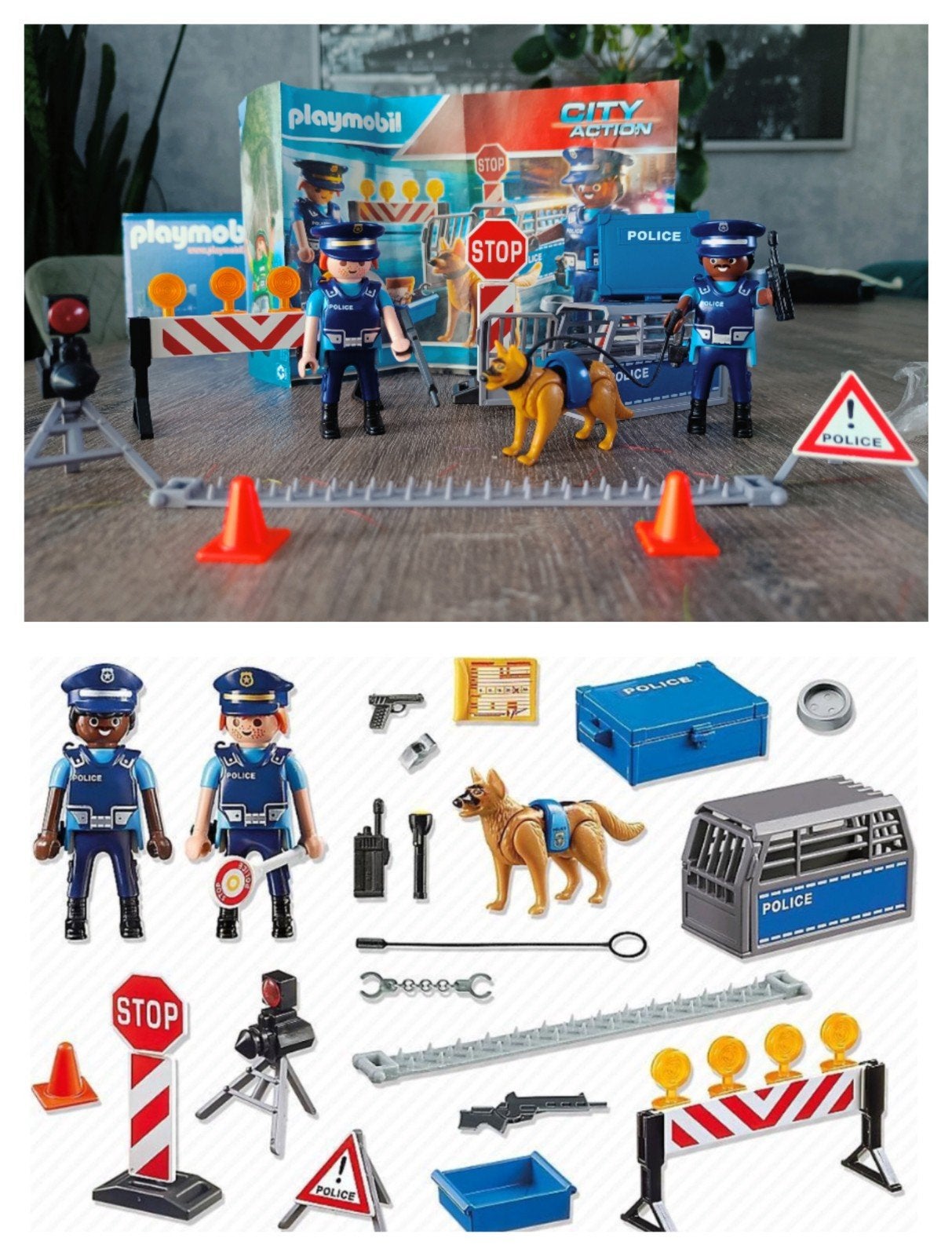 Playmobil City Action Politie Controlepost 6924, Ophalen, Complete set, Overige typen, Zo goed als nieuw